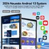 Android 13 Tablet , 4GB+64GB Storage Tablet with Keyboard, Google GMS Certified, Dual 13MP+5MP Camera, WiFi, Bluetooth,  IPS Full HD Display