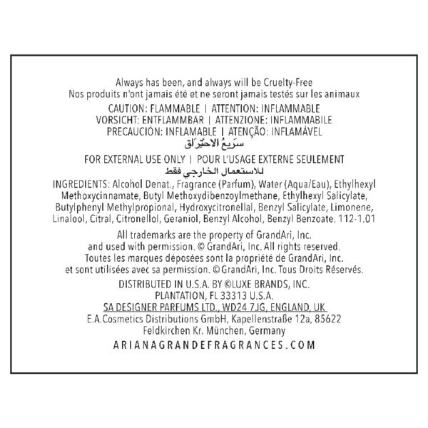 Ariana Grande Sweet Like Candy Eau De Parfum, Perfume for Women, 3.4 oz