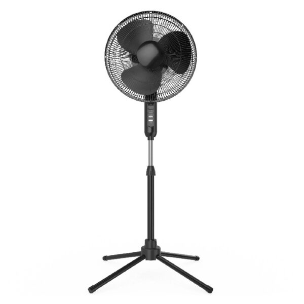Oscillating Fan, Adjustable-Height Pedestal Fan with Wide Area Oscillation, 16”