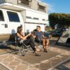 6'x9' Outdoor Rugs Patio Waterproof Outside Mat Reversible Plastic Camping Carpet,Black & Grey