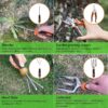Garden Tool Set, Stainless Steel Heavy Duty Gardening Tool Set, with Non-Slip Rubber Grip, Storage Tote Bag, Outdoor Hand Tools, Ideal Garden Tool Kit Gifts