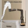 Faucet, Pull-Out, Spray Pattern, Lift, for Kitchen and Bathroom,Gray